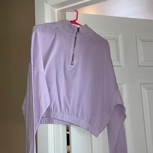 Large quarter zip pullover cotton on